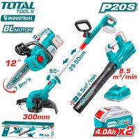 Наборы электроинструментов Total TOSLI241193 (циркулярная пила, шуруповерт, шлифмашина, 2 АКБ)