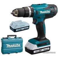 Ударная дрель-шуруповерт Makita HP488DWAE (с 2-мя АКБ, кейс)