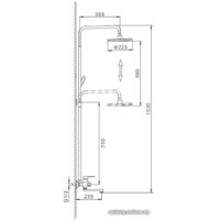Душевая система FRAP F2442 (хром/черный) - фото2 Душевая система FRAP F2442 (хром/черный) - фото2