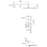 Душевая система  Gappo G7107-40 фото-2