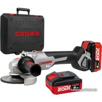 Угловая шлифмашина Crown CT23001-125HX-4 BMC (с 2-мя АКБ) - фото1 Угловая шлифмашина Crown CT23001-125HX-4 BMC (с 2-мя АКБ) - фото1