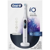 Электрическая зубная щетка Oral-B iO 8 (белый, 3 насадки) фото-2