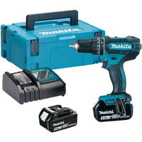 Ударная дрель-шуруповерт Makita DHP482RTJ (с 2-мя АКБ, кейс)