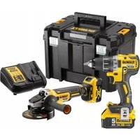 Наборы электроинструментов DeWalt DCK2020P2T (шуруповерт, УШМ, кейс)
