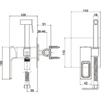 Гигиенический душ Gappo G7217-8 фото-2