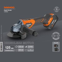 Угловая шлифмашина Daewoo Power DAG 3021Li Set (с 1-им АКБ) фото-2