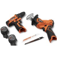 Наборы электроинструментов Daewoo Power DGA 1220Li SET (шуруповерт, сабельная пила, 2 АКБ, сумка) фото-2