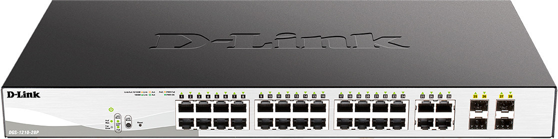 Настраиваемый коммутатор D-Link DGS-1210-28P/F5A - фото1 Настраиваемый коммутатор D-Link DGS-1210-28P/F5A - фото1