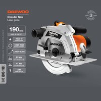 Дисковая (циркулярная) пила Daewoo Power DAS 1600-190L фото-2