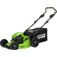 Газонокосилка Greenworks GD60LM46SP (с 1-м АКБ 4 Ah) - фото1 Газонокосилка Greenworks GD60LM46SP (с 1-м АКБ 4 Ah) - фото1