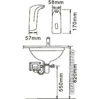 Смеситель FRAP H11 F511-1 фото-2