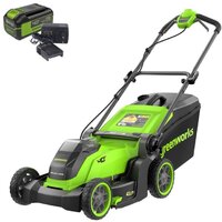 Газонокосилка Greenworks GD40LM411K4 2521007UB (с 1-им АКБ)