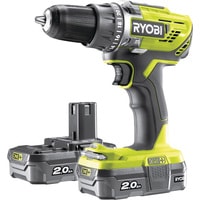 Дрель-шуруповерт Ryobi R18DD3-220S 5133003348 (с 2-мя АКБ 2 Ah, сумка) фото-2