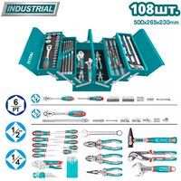 Универсальный набор инструментов Total THTCS121081 (108 предметов) - фото1