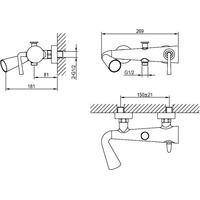 Смеситель Ahti Turku TU405001 фото-2