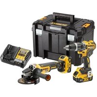 Наборы электроинструментов DeWalt DCK2080P2T (шуруповерт, болгарка, 2 АКБ, кейс)